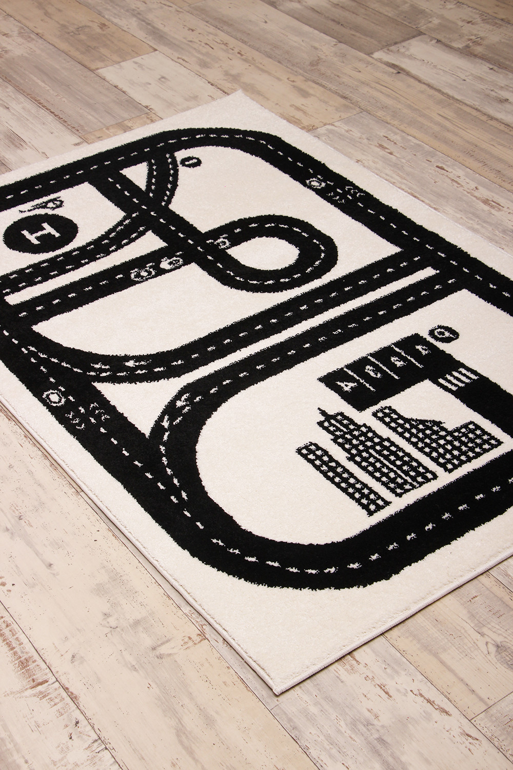 Dětský koberec Kiddy H050A světle šedý