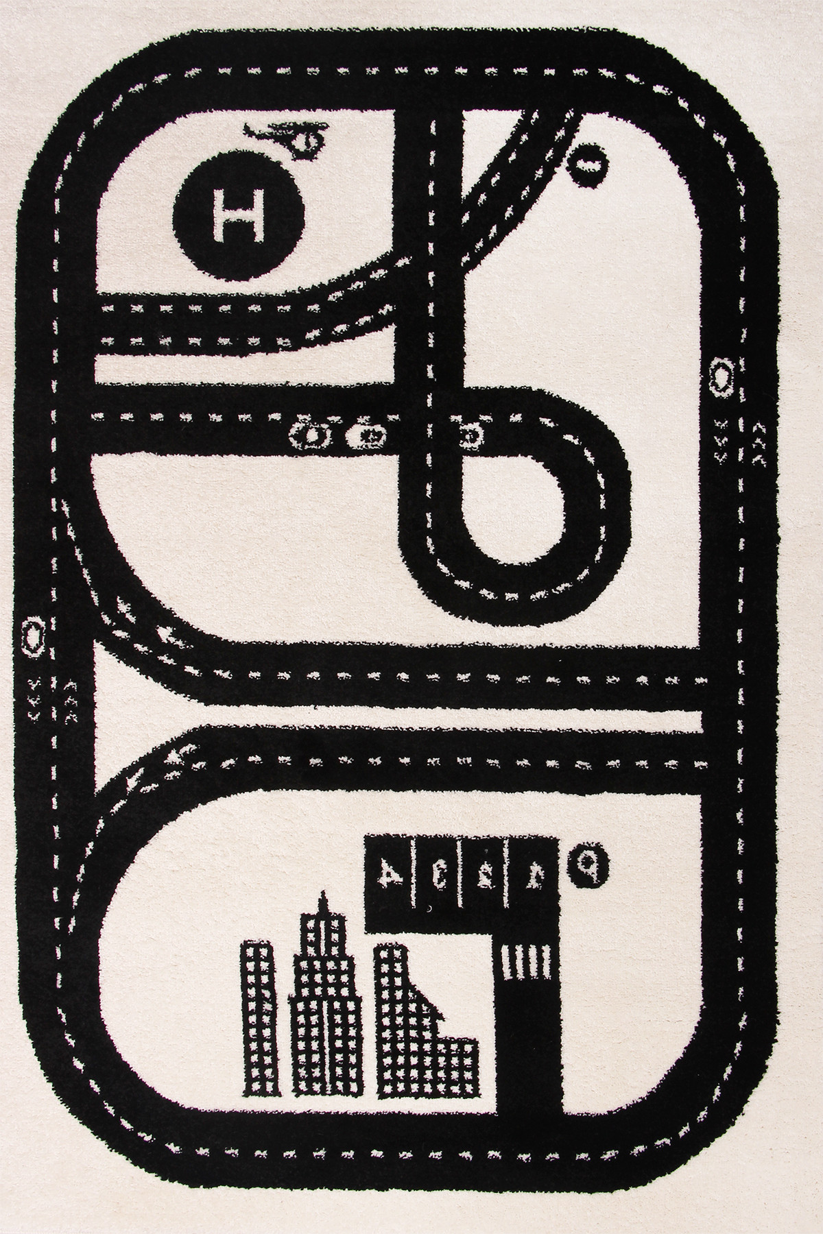 Dětský koberec Kiddy H050A světle šedý