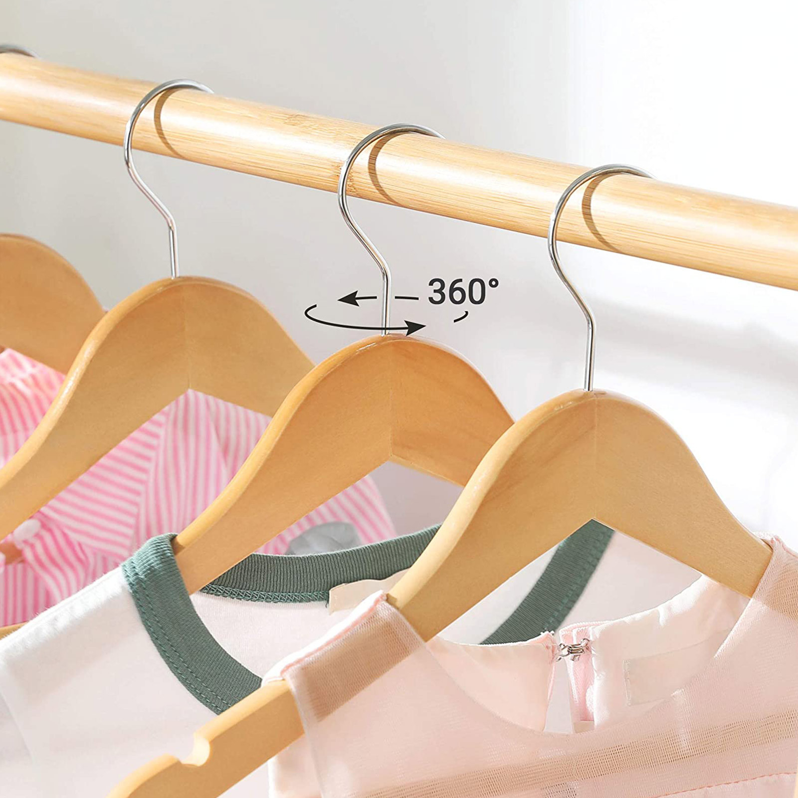 Dětské věšáky na oblečení CRW006N01 10 ks