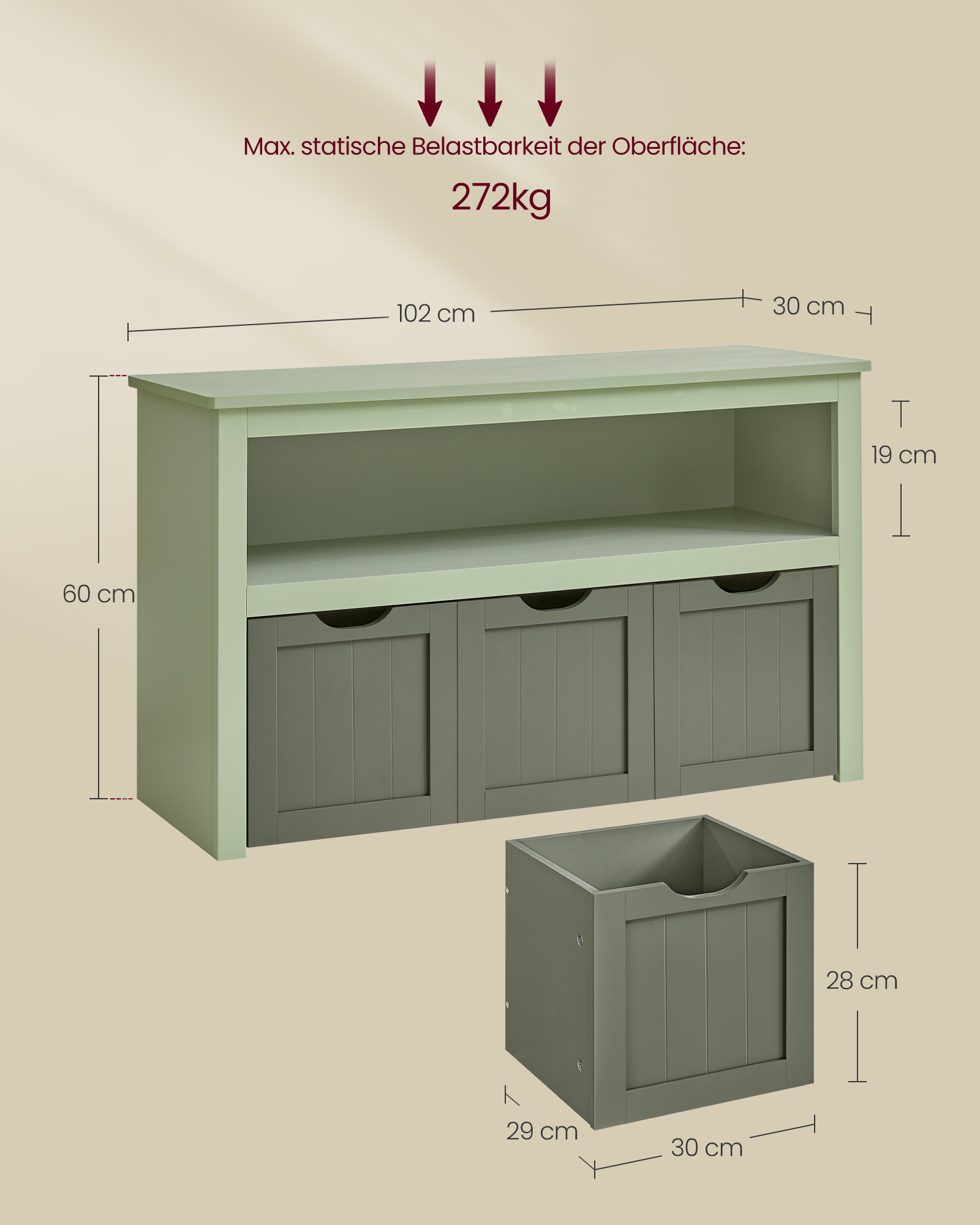 Skříňka na hračky LHS380C02