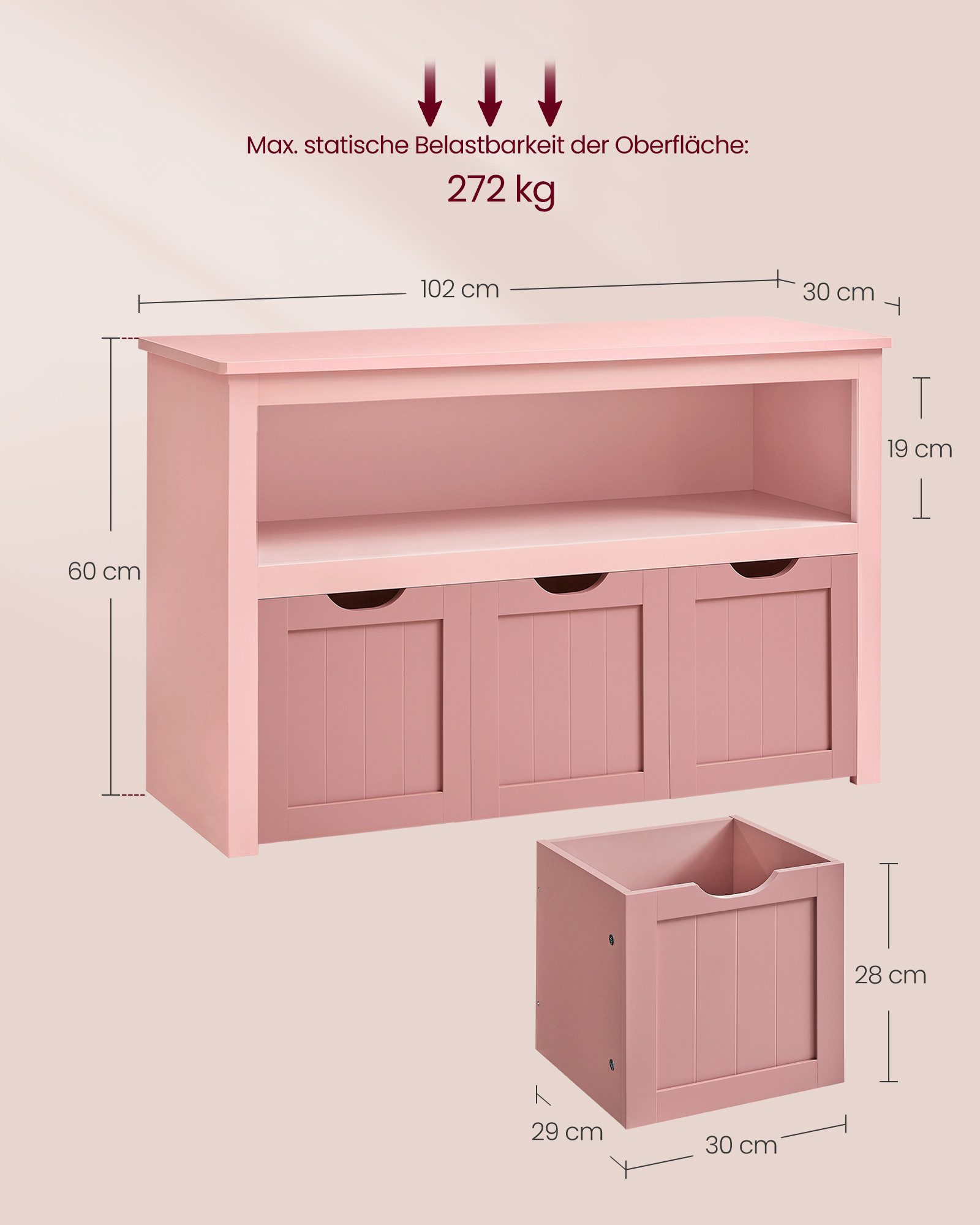 Skříňka na hračky LHS380R02