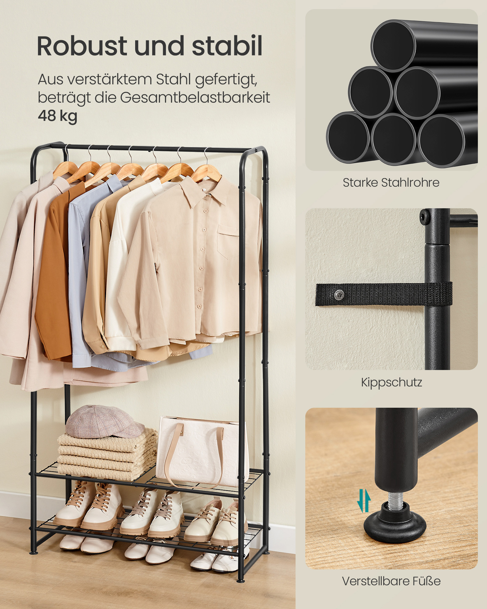 Otevřená šatní skříň LGR461B01