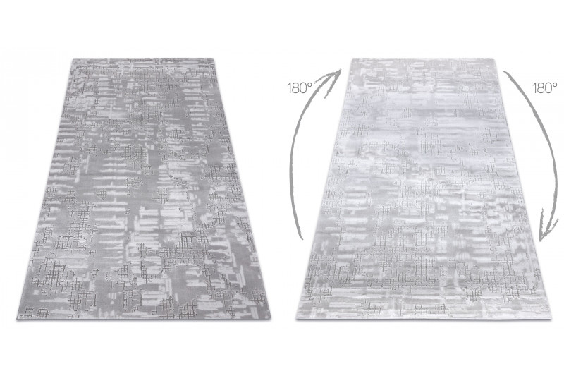 Koberec AKRYL DIZAYN 8840 jasný šedý