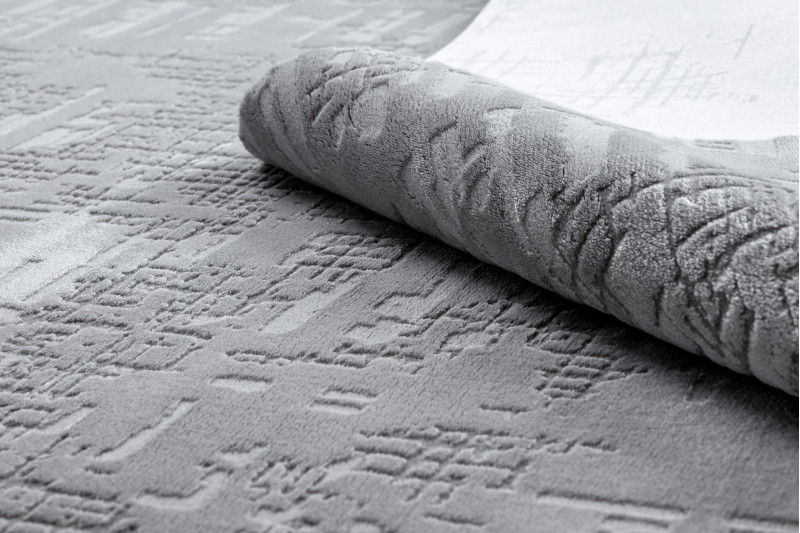 Koberec AKRYL DIZAYN 8840 jasný šedý