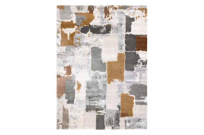 Koberec AKRYL ELITRA 6215 Abstrakce šedý / žlutý