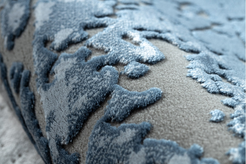 Koberec AKRYL VALS 0A036A C53 46 Ramka slonová kost / nebeský