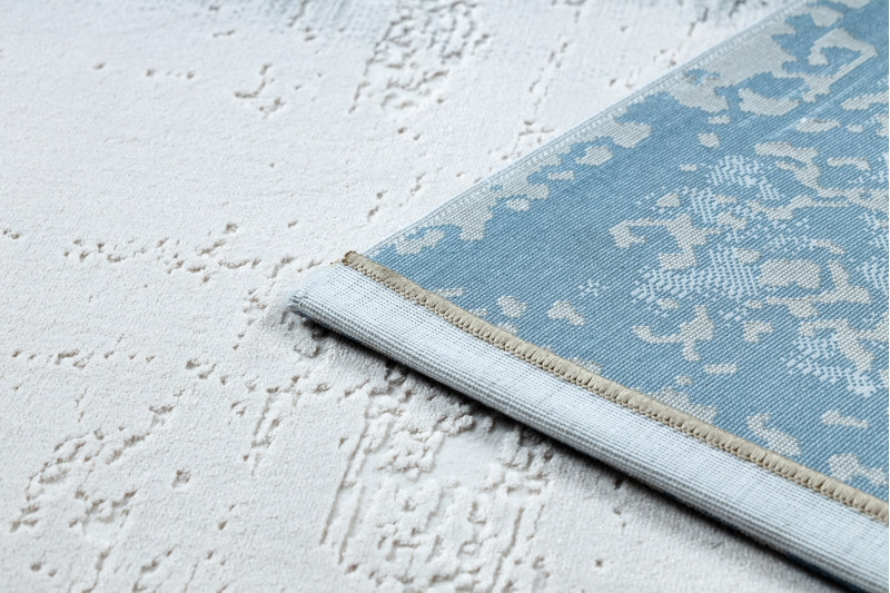 Koberec AKRYL VALS 0A036A C53 46 Ramka slonová kost / nebeský