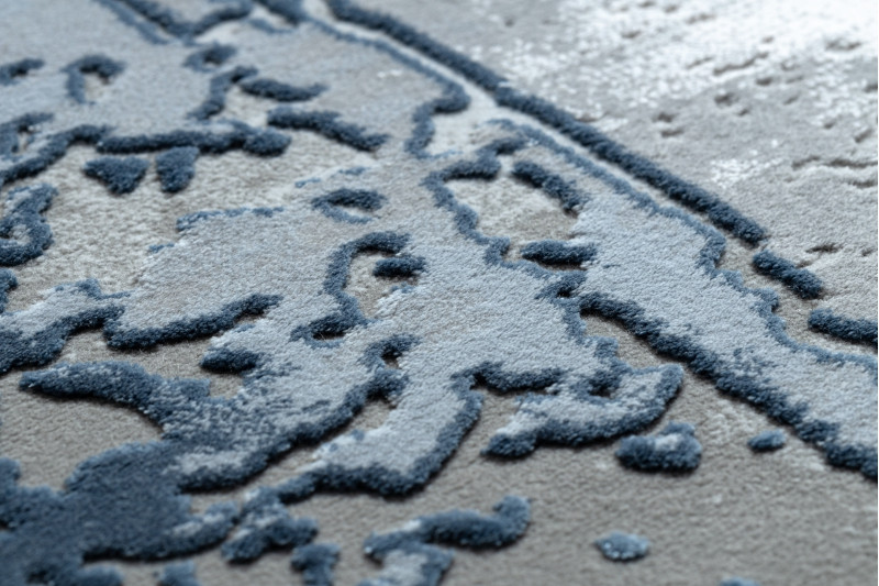 Koberec AKRYL VALS 0A036A C53 46 Ramka slonová kost / nebeský