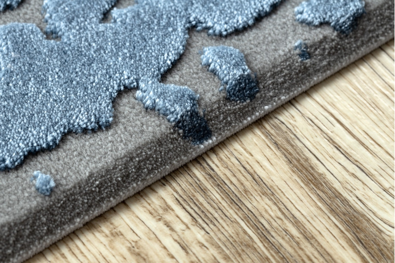 Koberec AKRYL VALS 0A036A C53 46 Ramka slonová kost / nebeský