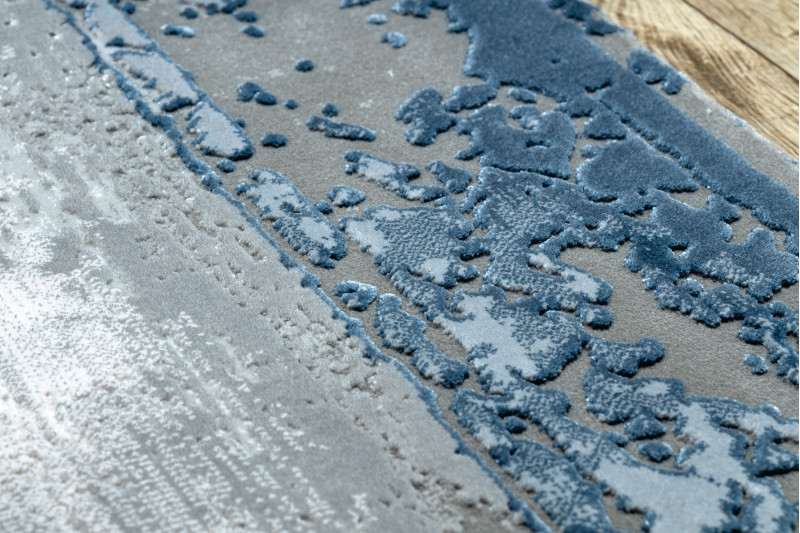 Koberec AKRYL VALS 0A036A C53 46 Ramka slonová kost / nebeský