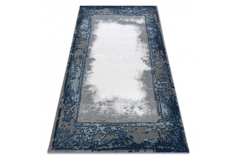 Koberec AKRYL VALS 0A036A C53 46 Ramka slonová kost / nebeský