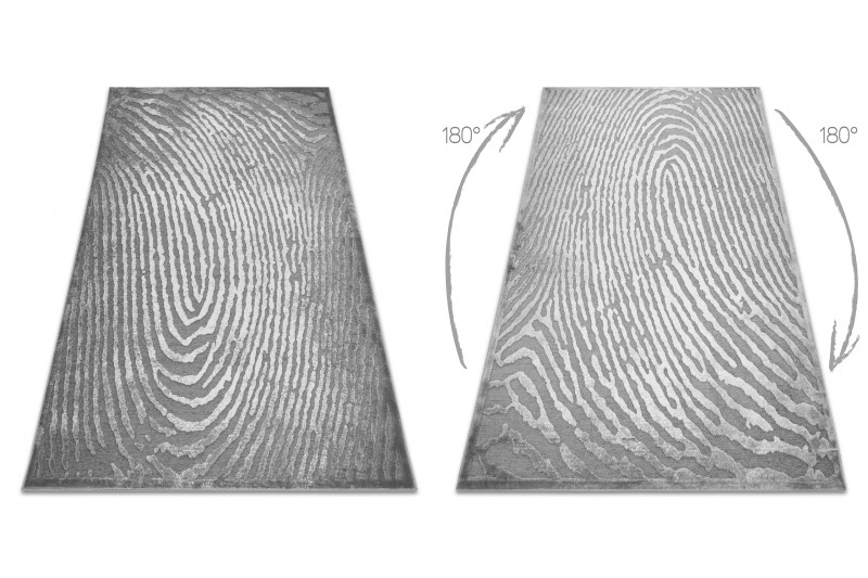 Koberec AKRYL YAZZ W8540 OTISK PALCE šedý