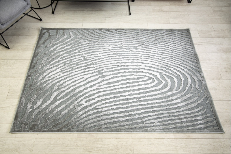 Koberec AKRYL YAZZ W8540 OTISK PALCE šedý