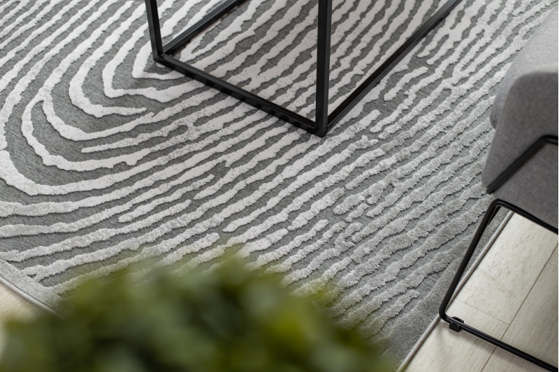 Koberec AKRYL YAZZ W8540 OTISK PALCE šedý