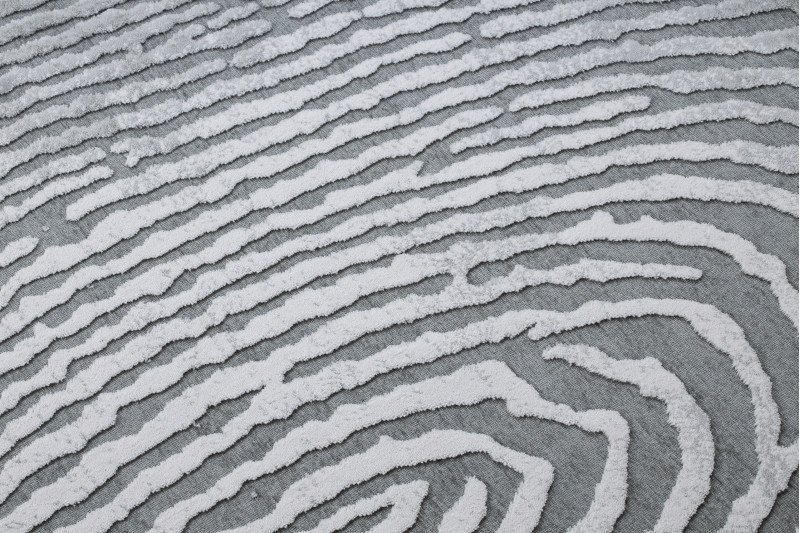 Koberec AKRYL YAZZ W8540 OTISK PALCE šedý