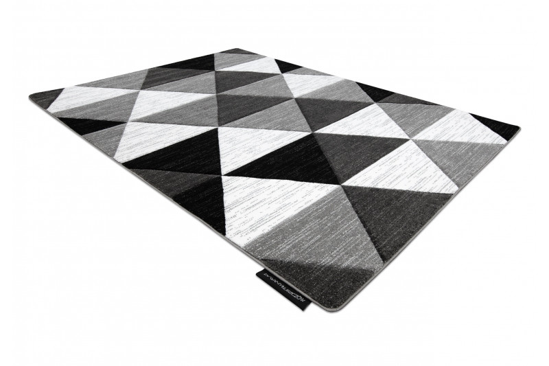 Koberec ALTER Rino Trojúhelníky šedý