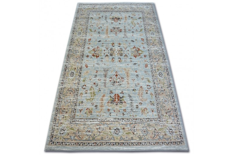 Koberec ARGENT - W7039 květiny Nebeský/Krém