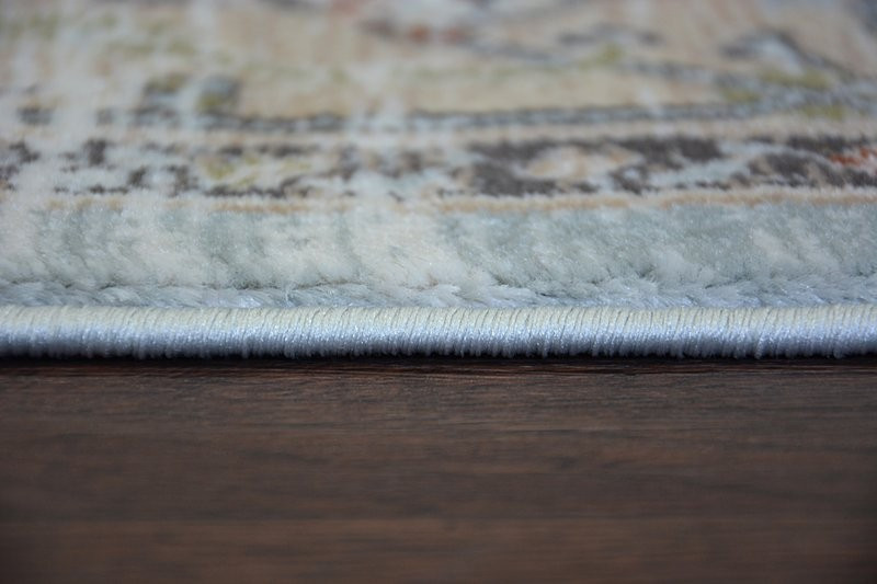 Koberec ARGENT - W7039 květiny Nebeský/Krém