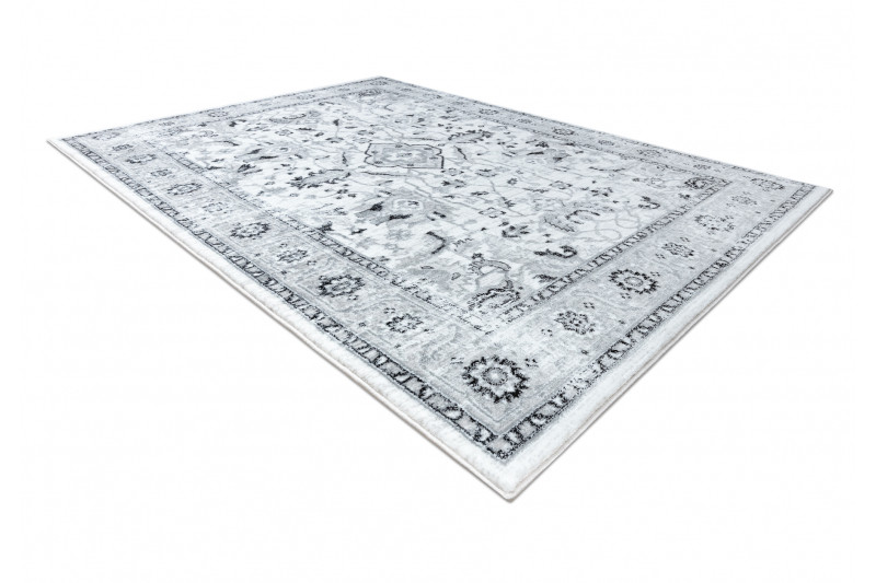 Koberec ARGENT - W7040 Ramka, vintage šedý / černý