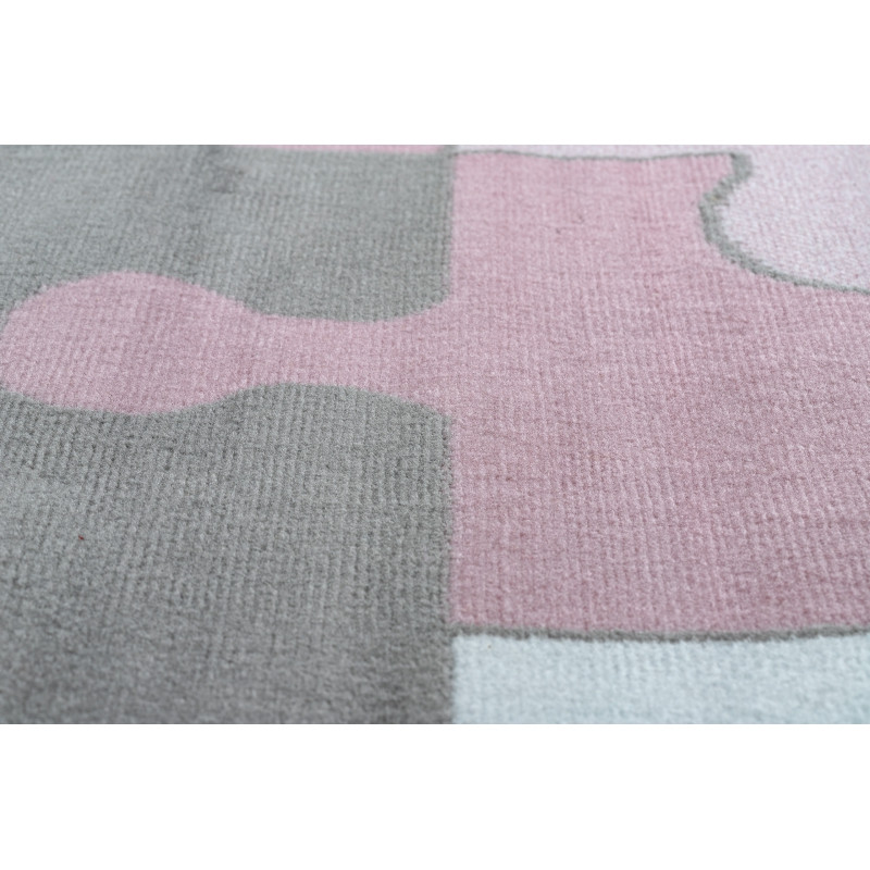 Koberec BCF ANNA Puzzle 3106 růžový