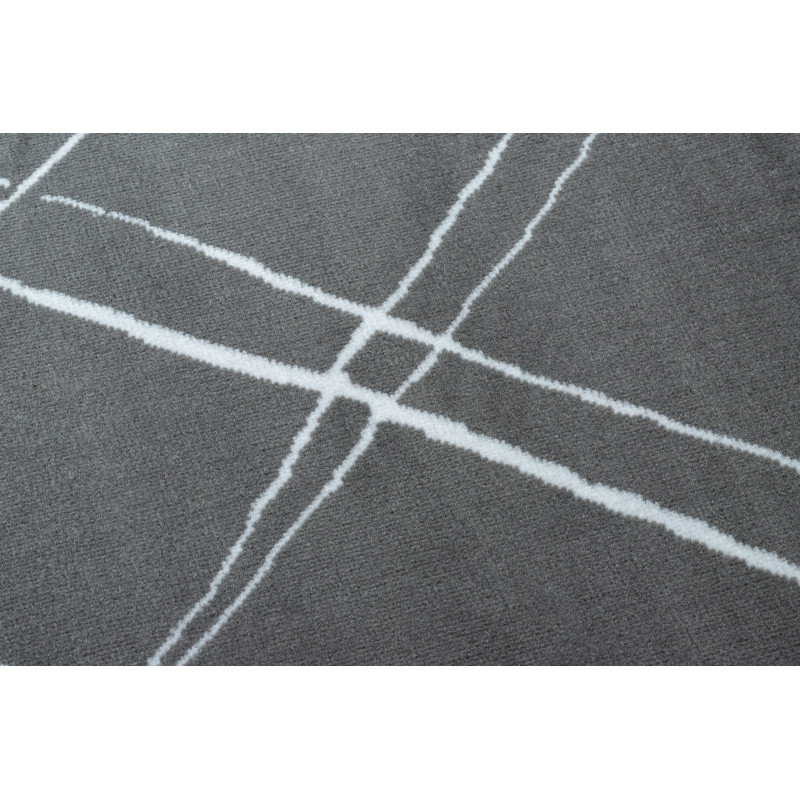 Koberec BCF ANNA Strokes 2967 Kratka tmavě šedý