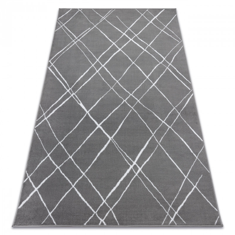 Koberec BCF ANNA Strokes 2967 Kratka tmavě šedý