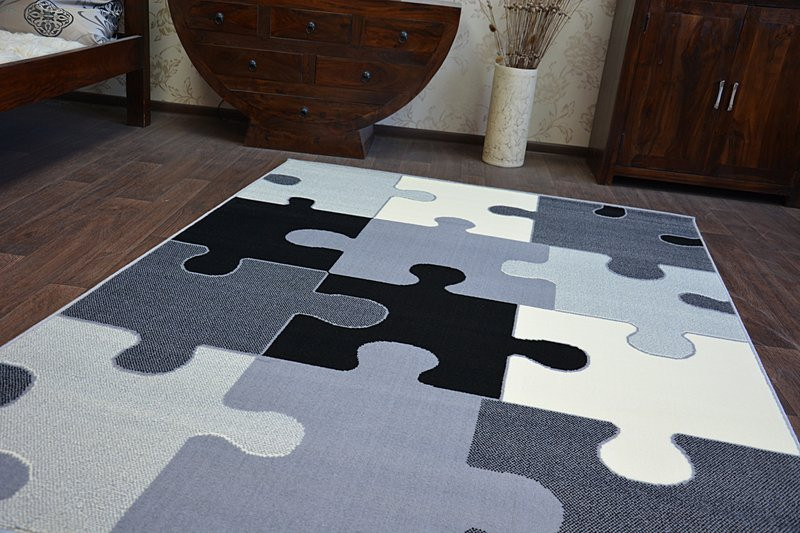 Koberec BCF FLASH PUZZLE 3973 šedý