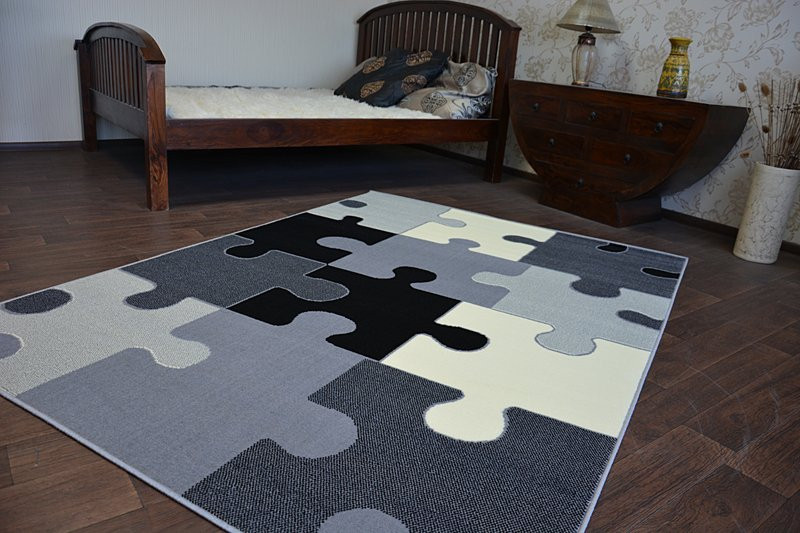 Koberec BCF FLASH PUZZLE 3973 šedý