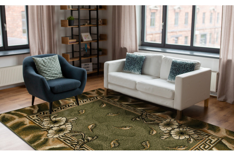 Koberec BCF Morad TRIO Lístie olivový