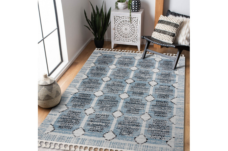 Koberec BELLE BR22A béžový / modrý Fredzle