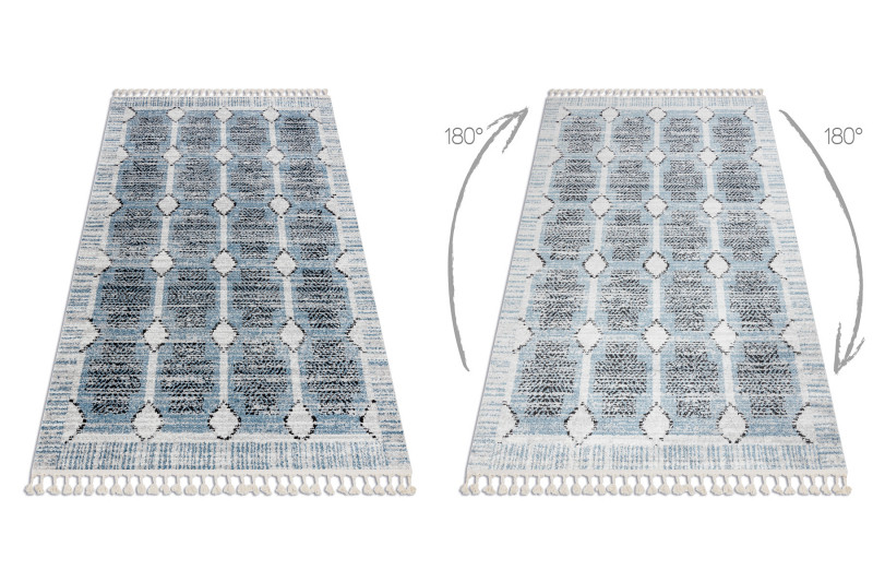 Koberec BELLE BR22A béžový / modrý Fredzle