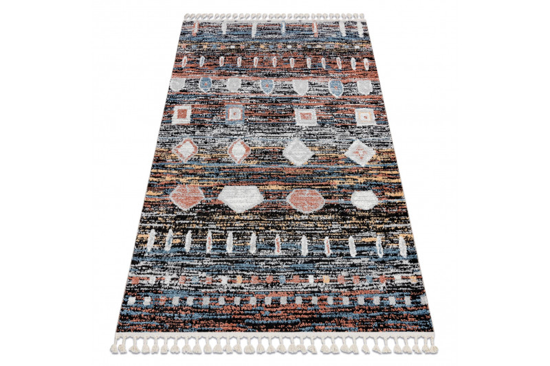 Koberec BELLE BR36A černý / růžový Fredzle