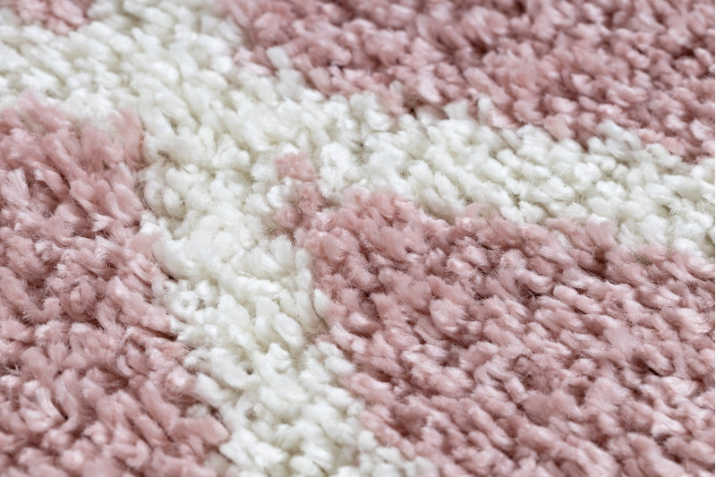Koberec BERBER BENI kruh růžový Fredzle berber marokánský