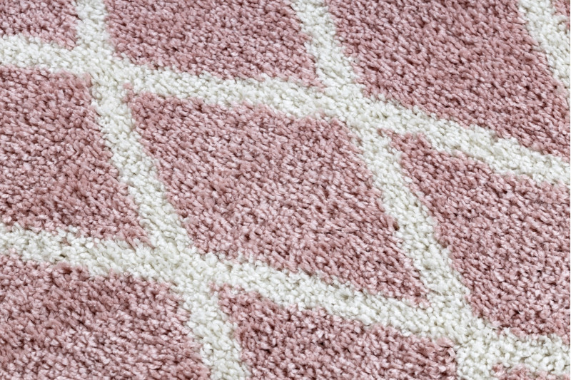 Koberec BERBER BENI kruh růžový Fredzle berber marokánský