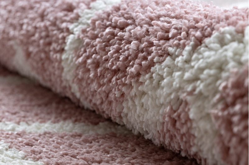 Koberec BERBER BENI kruh růžový Fredzle berber marokánský