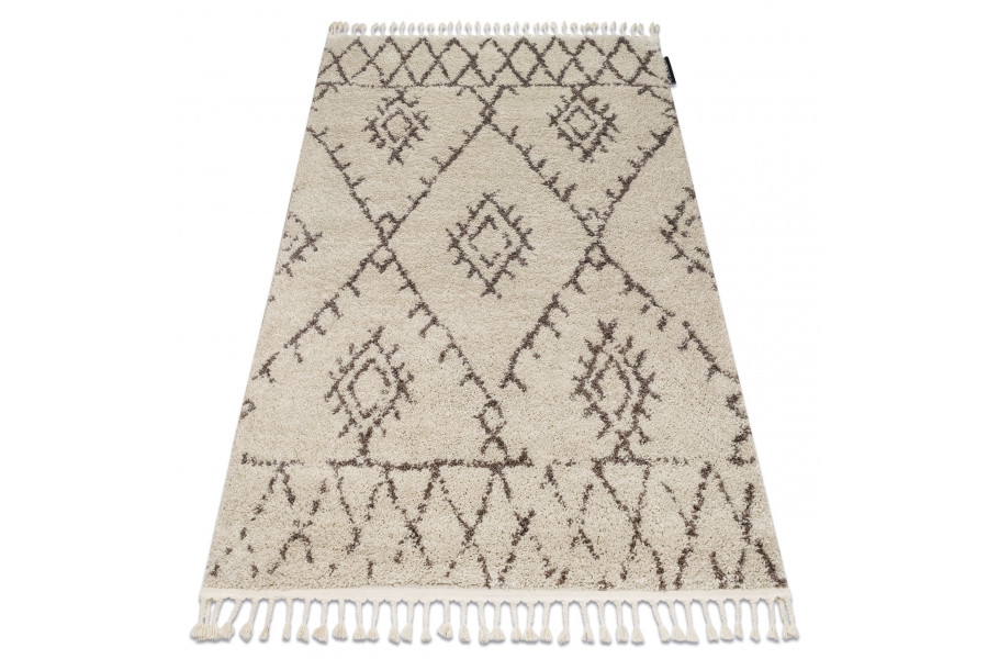 Koberec BERBER FEZ G0535 krém / hnědý Fredzle berber marokánský