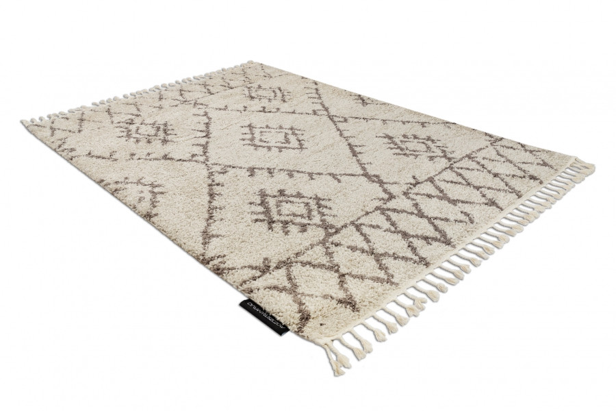 Koberec BERBER FEZ G0535 krém / hnědý Fredzle berber marokánský