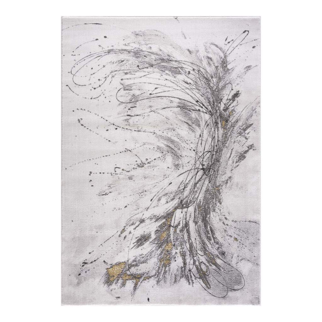 Koberec Chic 199 šedý / zlatý