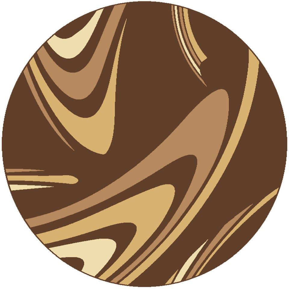 Koberec COFFEE kruh - hnědý
