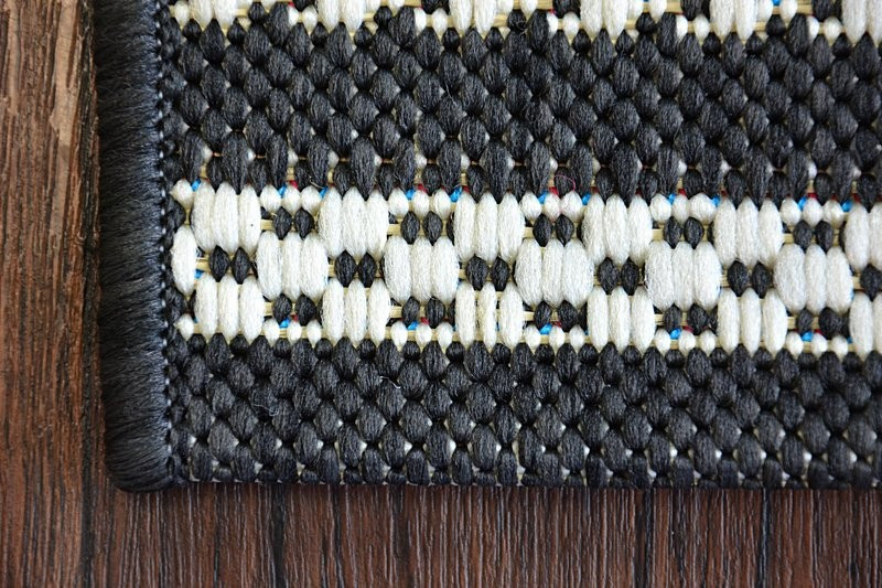 Koberec COLOR 19315/239 SISAL Romby černý