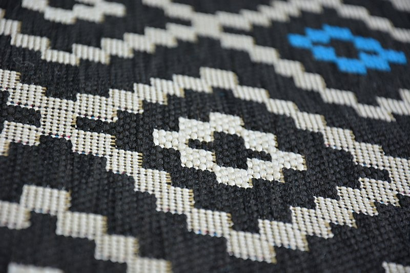 Koberec COLOR 19315/239 SISAL Romby černý