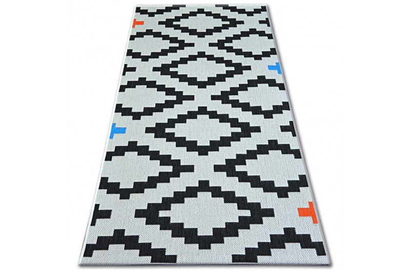 Koberec COLOR 19318/836 SISAL Romby bílý