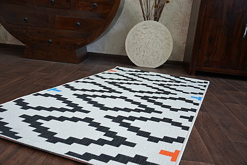 Koberec COLOR 19318/836 SISAL Romby bílý