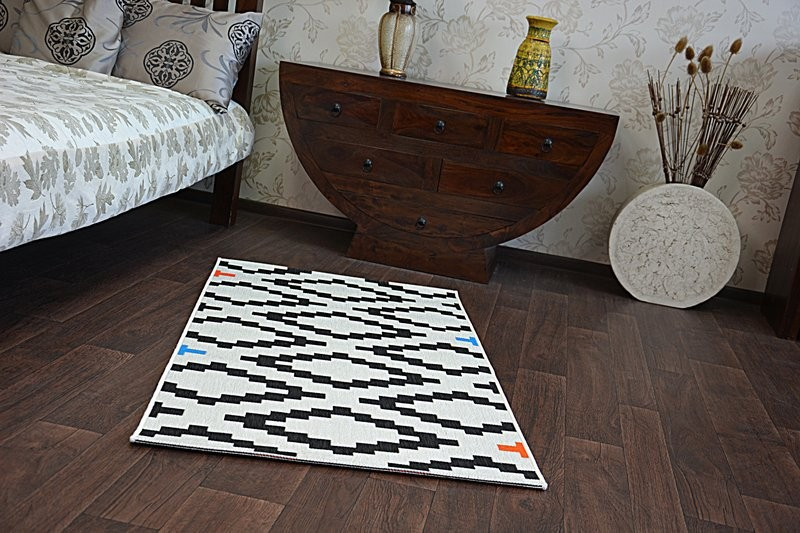 Koberec COLOR 19318/836 SISAL Romby bílý