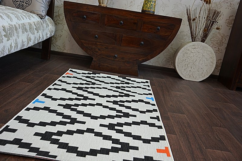 Koberec COLOR 19318/836 SISAL Romby bílý