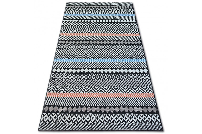 Koberec COLOR 19322/839 SISAL Pásy černý