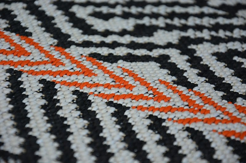 Koberec COLOR 19322/839 SISAL Pásy černý