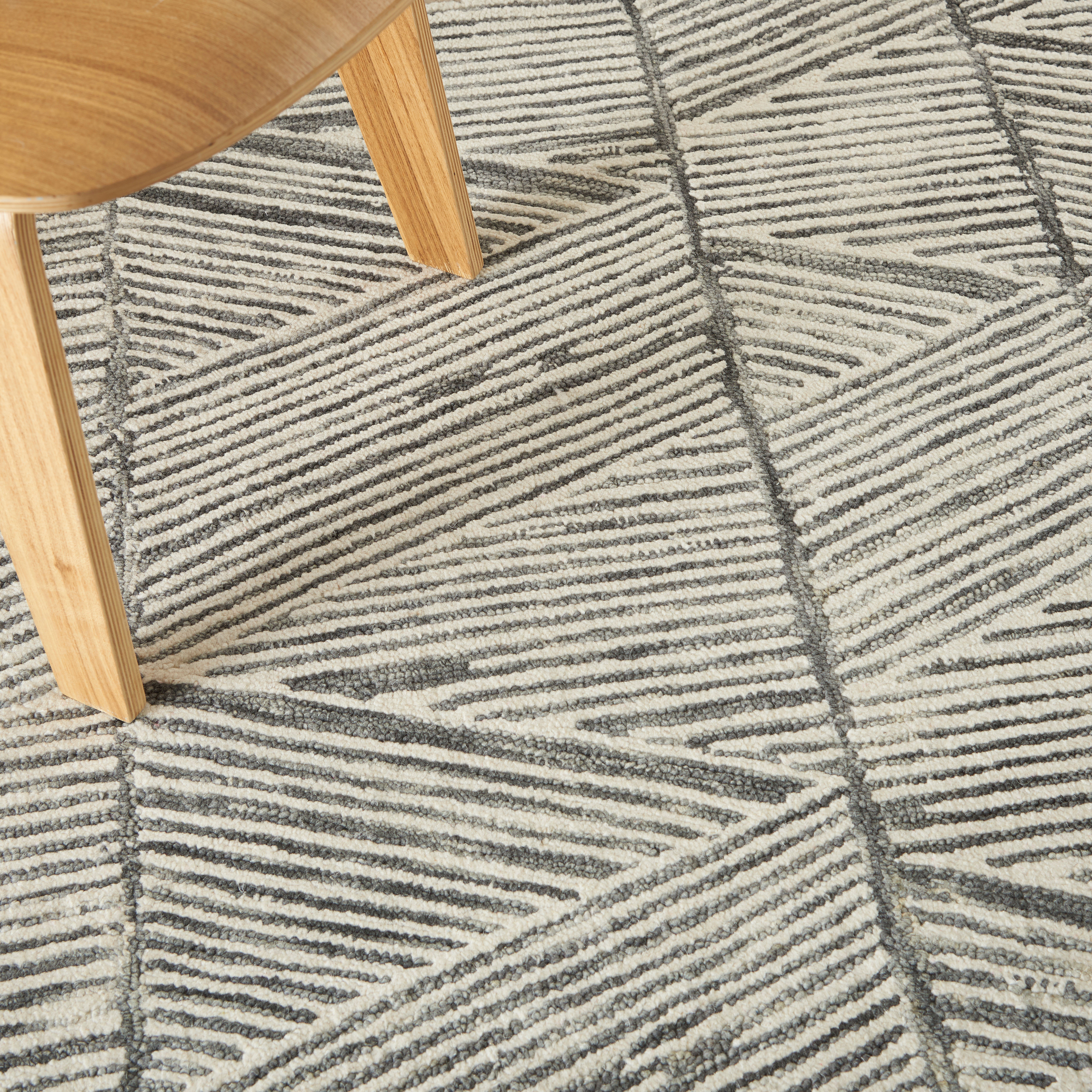 Koberec COLORADO - šedý/bílý