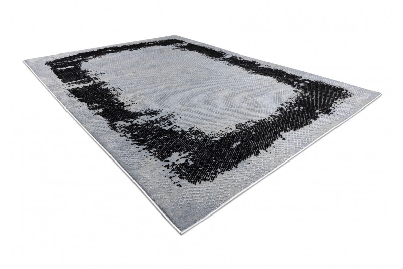 Koberec CORE A004 Ramka - černý / světle šedý