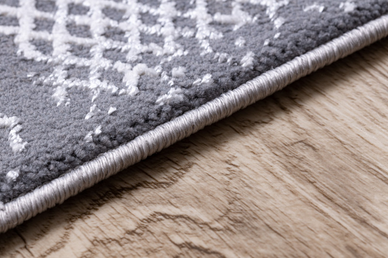 Koberec CORE A004 Ramka - modrý / šedý